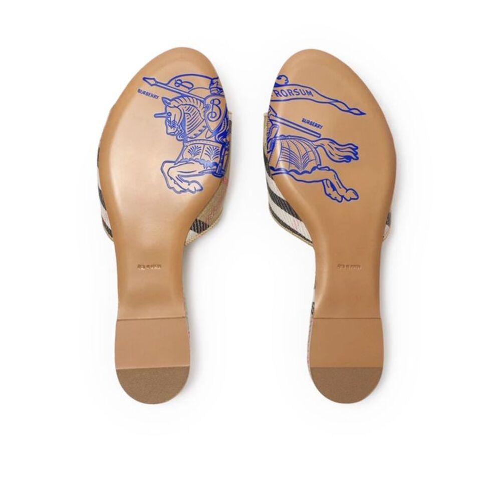 Burberry Women Sloane Check Slippers - Picture 5 of 7